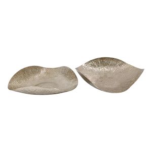 Frutero de Metal Plateado Martillado a Mano, Libre de BPA, Resistente al Calor, con Forma de Ola, Centro de Mesa para Decoración de Cocina y Comedor - Product Image 5