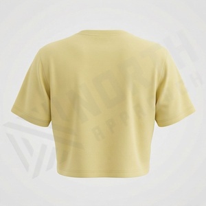 เสื้อครอปท็อปผู้หญิงผ้าฝ้ายสีสันตามสั่ง ลายมัดย้อม เซ็กซี่ ทรงโอเวอร์ไซส์ คอกลม สตรีทแวร์ ฟิตเนส ออกกำลังกาย เสื้อยืดแอคทีฟแวร์ - Product Image 2