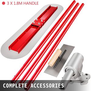 Kit di Strumenti per Lisciatura del Cemento in Acciaio al Manganese 1200x300mm, Attrezzo per Costruzioni e Piscine - Product Image 6