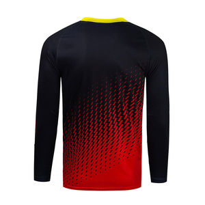 Nouveau maillot de course sublimé noir et rouge pour le motocross, chemises de pit crew, maillot de motocross rouge et noir OEM - Product Image 2