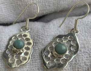 Pendientes de Larimar Natural de Primera Calidad al Mejor Precio, Hechos a Mano, Estilo Tribar, Joyería al por Mayor, Todas las Formas y Diseños - Product Image 1