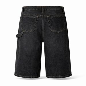 Shorts en jean cargo Y2K pour hommes, style streetwear, production OEM personnalisée, vintage, multi-poches, coupe ample, marque privée - Product Image 2