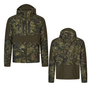 Men's Camouflage <b>Soft</b> <b>Shell</b> <b>Hooded</b> <b>Jacket</b> Waterproof Breathable Outdoor Hiking Coat Regular Fit All Seasons - Product Image 1