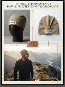 Men's Beige <b>Beanie</b> Hat Knit Cuffed Winter Cap Unisex Streetwear <b>Skull</b> Cap Custom Logo Wholesale Fashion Accessory - Product Image 4