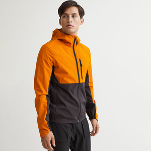 Veste softshell à capuche pour femme, orange-brun, avec fermeture éclair, respirante, résistante au vent, poches, vêtements d'extérieur - Product Image 3