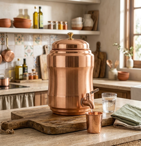 Dispensador de Agua Fría de Cobre Puro Ecológico con Estampado Floral, Tamaño Personalizado, en Oferta, para Uso Doméstico, en Exteriores y Hoteles - Product Image 2