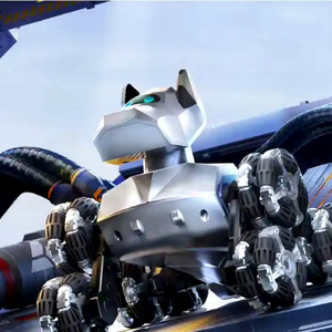 Robot chien télécommandé 2,4 GHz, électrique, en plastique ABS, roues Mecanum, voiture de cascades, détection de geste, musique, lumière, pour enfants de 8 à 13 ans - Product Image 4