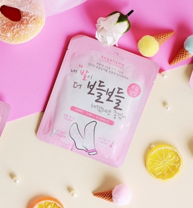 Maschera Coreana Riparatrice Minerale alla Glicerina Angellooka Riscaldante [PER I PIEDI] 15g X 10pz - Idratante Antirughe Anti-Età Sbiancante - Product Image 2