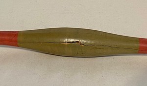 Rouleau à pâtisserie en bois peint vintage indien - Product Image 2