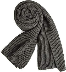 Tassel-Free Unisex Knitted Scarf - Minimalist Winter Neck <b>Wrap</b> - Custom Logo Soft Rib-Knit Modern Muffler - Product Image 4