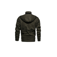 Blousons Bomber Décontractés pour Hommes en Toile Patchwork Écologique Personnalisée, Col Montant, Polyester/Coton, Veste Coupe-Vent Zippée – Vente en Gros