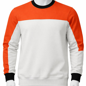 Sudadera de Felpa 100% Algodón de Alta Calidad para Hombre, Manga Raglán, Cuello de Dos Tonos, Logotipo Personalizado Bordado, Transpirable, Informal - Product Image 5