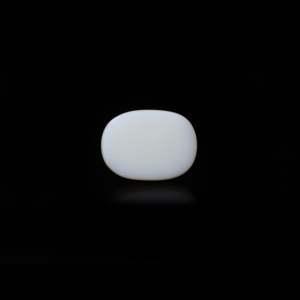 Natural White Opal Loose Gemstone 7.7 Carat Certified Raw 20mm - Product Image 2