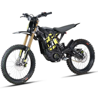 Moto cross électrique puissante 8000W 27 vitesses avec cadre en acier carbone 72V Suro Light Bee X 2026 Roues de 26 pouces Freins à disque Professionnelle