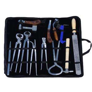 Professional Horse Farrier Tool Kit 8 Piece Hoof Trimming Set with Leather Bag - Product Image 4