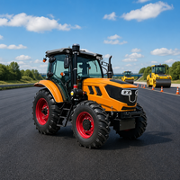 Tracteur dynamique 80 CV 4x4 avec cabine climatisée, moteur à couple élevé, système hydraulique robuste, puissance de levage élevée, fonctionne parfaitement