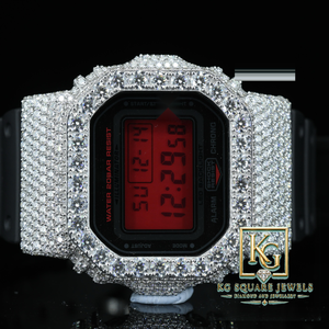 Reloj Digital Cuadrado Negro con Cristal de Zafiro, Correa de Resina y Goma, Estilo Deportivo, Lujoso, Casual, de Moda, Unisex - Product Image 4