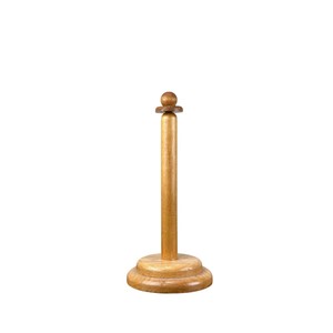 Wholesale Pineapple Paper Towel Holder With Weighted Wooden Base Proof Aluminum Tissue Stand For Luxury Kitchen & Dining <b>Table</b> - Product Image 2