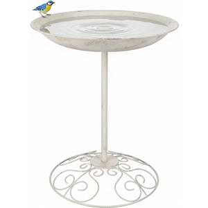 Vintage Metal <b>Bird</b> Feeder And <b>Bird</b> Bath Outdoor Pedestal Station Antique Copper Finish Garden Decor Tray For Wild <b>Birds</b> <b>Backyard</b> - Product Image 5