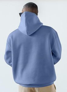 Sudadera con Capucha para Hombre, Cuello en V, con Cordón Ajustable, Informal, de Manga Larga, Forro Polar, Impermeable, Ecológica, Deportiva, con Texto Personalizado - Product Image 2
