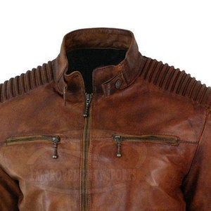 Meilleure vente Veste de moto en cuir robuste sur mesure Taille adulte Veste de moto en cuir - Product Image 4