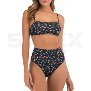Conjunto de Bikini de Dos Piezas sin Espalda para Mujer, Personalizado de Alta Calidad, con Logotipo Frontal, Ecológico, Spandex/Poliéster, Servicio OEM - Product Image 6