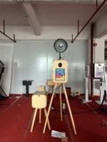 Support photo double face en chêne, modèle 2026, avec écran tactile, compatible DSLR et iPad, idéal pour tous types d'événements commémoratifs