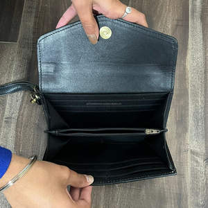 Pochette à main en cuir à carreaux faite à la main sur mesure, cuir véritable de haute qualité, organiseur de cartes de crédit, long portefeuille pour femmes - Product Image 6