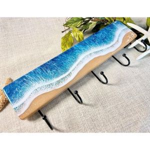 Rustic Live Edge Wooden Wall <b>Coat</b> Rack <b>Decorative</b> Entryway Organizer Handmade Natural Wood Wall <b>Hooks</b> Home Storage - Product Image 3