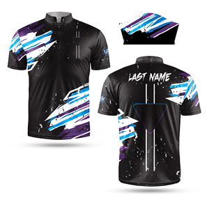 เสื้อโปโลคอร์นโฮลแบบซับลิเมชั่นสั่งทำพิเศษ เสื้อคอร์นโฮลสำหรับออกแบบโลโก้ทีม เสื้อโปโลคอร์นโฮล - Product Image 3