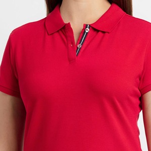 เสื้อเทนนิสผู้หญิง OEM รับผลิตเสื้อโปโลผู้หญิงขายส่ง เสื้อกอล์ฟผู้หญิงแบบเรียบ ระบายอากาศได้ดี เสื้อยืดคอปก B2B - Product Image 5