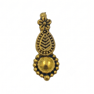 DIVYORO Colgante clásico con diseño floral para mujer, chapado en plata oxidada, aleación de latón y cobre - Product Image 1