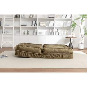 Upholstered Adult Pet Dog <b>Bed</b> 5 Adjustable Position & Massage Pillow <b>Bean</b> <b>Bag</b> Floor Sofa with 2 Soft Pillows for Living Room Use - Product Image 3