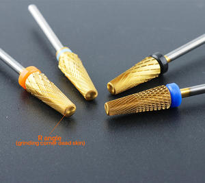 ชุดดอกสว่านเล็บคาร์ไบด์ทังสเตน 5 1 ชิ้น ปลอดภัย คมกริบ สำหรับเครื่องเจียรไฟฟ้า อุปกรณ์ทำเล็บมือและเล็บเท้าระดับมืออาชีพ # 150/ # 120/ # 100 - Product Image 5