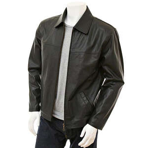 Blouson Moto Classique en Cuir de Vachette pour Homme – Coupe Décontractée, Fermeture Éclair Intégrale, Écologique, Anti-Bactérien, Imperméable et Séchage Rapide – Collection Printemps - Product Image 3
