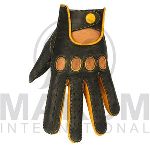 Guantes de conducción de cuero, diseño de cuero genuino suave, guantes de conducción para mujer, transpirables - Product Image 2