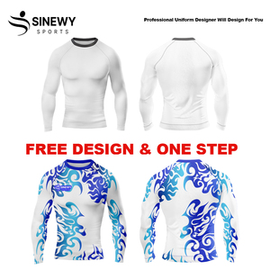 Rashguards Unisex de Spandex/Nylon de Alta Calidad con Estampado por Sublimación, de Secado Rápido, para MMA y Fitness en el Gimnasio - Product Image 5