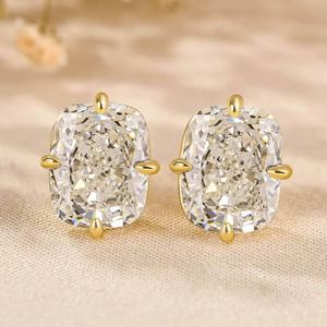 Pendientes de Diamantes de Moissanita de Lujo, Plata de Ley 925, Joyería de Boda para Mujer, Disponibles a Precio de Mayoreo - Product Image 3