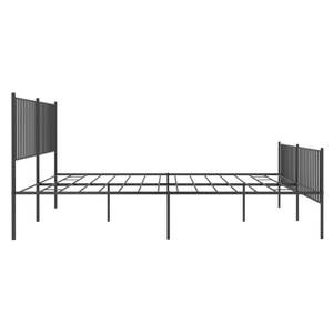Base de Cama Rectangular de Acero Negro Resistente de 76 x 80 Pulgadas, Camas Metálicas - Product Image 6