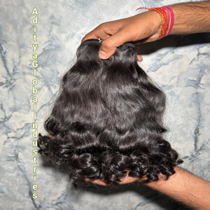 ผมต่อคุณภาพพรีเมียมจากผู้บริจาคคนเดียว 100% เรียงเส้นผมอย่างเป็นระเบียบ  แบบลอนเด้งดึ๋ง  ส่งตรงจากโรงงาน : ไม่ใช่แบบถาวร - Product Image 1