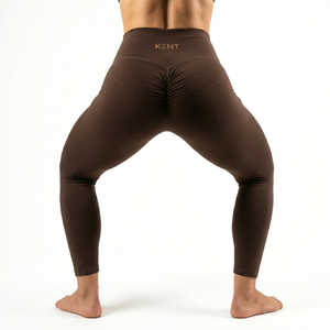 กางเกงเลกกิ้งออกกำลังกายเอวสูงสำหรับผู้หญิง ยกกระชับสะโพก ผ้ายืดสแปนเด็กซ์/ไนลอน 220 กรัม กระชับหน้าท้อง รับผลิตแบรนด์ส่วนตัว - Product Image 3