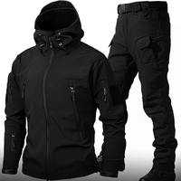 Combinaison tactique imperméable Kuiuu pour homme, veste à capuche et pantalon cargo, coupe-vent, pour la chasse et les activités de plein air, uniforme d'entraînement Kuiuu