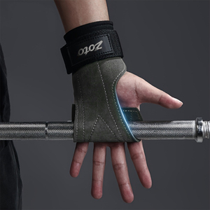 Unisex Leather Hand Grip for Weightlifting Gym Padded Palm Grips for Pull Ups Rows Fitness Training Gear Supplier - Product Image 4