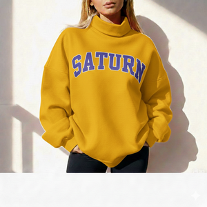 Sudadera Personalizable para Mujer con Cuello Alto, Impresión de Logotipo de Marca, Fabricación OEM - Product Image 1
