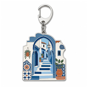 <b>Personalized</b> Metal <b>Keychain</b> with Cute Flower Charm Custom Kawaii Keyring for Fashion Bag Accessories and Charms - Product Image 5