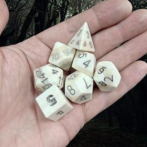 Luxury Grade Bone <b>Dice</b> Inlaid <b>Polyhedral</b> Bone <b>Dice</b> for Professional RPG Tabletop Gaming Wholesale Gaming Gear Supply Accessory - Product Image 4