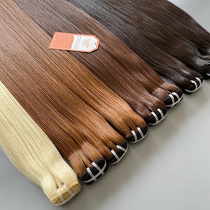 2024 Paquetes de larga duración de color marrón claro de trama de cabello Remy vietnamita crudo de alta calidad de proveedor de confianza - Product Image 5