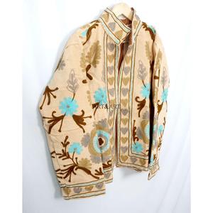 Vente en gros – Nouvelle veste brodée 100 % cotone pour femme – Écologique, respirante, épaisse, style rétro automne/hiver - Product Image 3