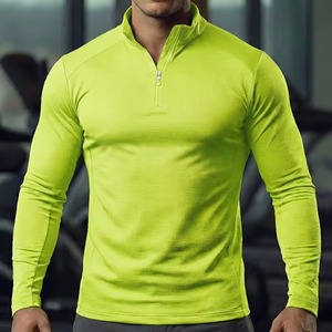 Custom OEM ODM Gym Fitness Compression Shirt Manufacturer Performance Apparel Cotton <b>Polyester</b> Spandex Embroidery Printing - Product Image 6