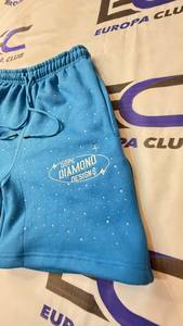 Pantalones Cortos de Moda para Hombre, Estilo Urbano, Cintura Media, con Pedrería, Forro Polar de Algodón, Logotipo Bordado, con Bolsillos - Product Image 2